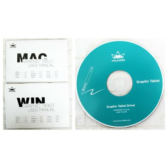 Huion H420 Black USB Drawing Graphic Pen Tablet Gray Felt Carrying Case Signing - Picture 6 of 12